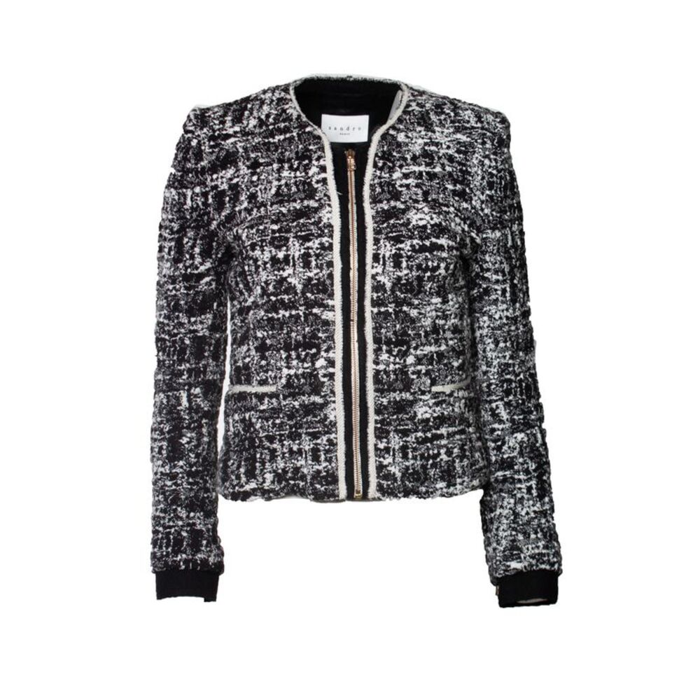 Sandro jacket in black and white